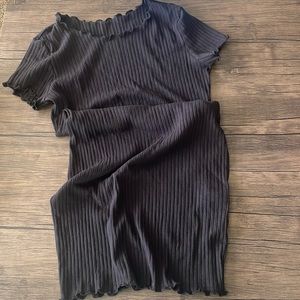 SHEIN, size Large. Black body con dress. Worn once.